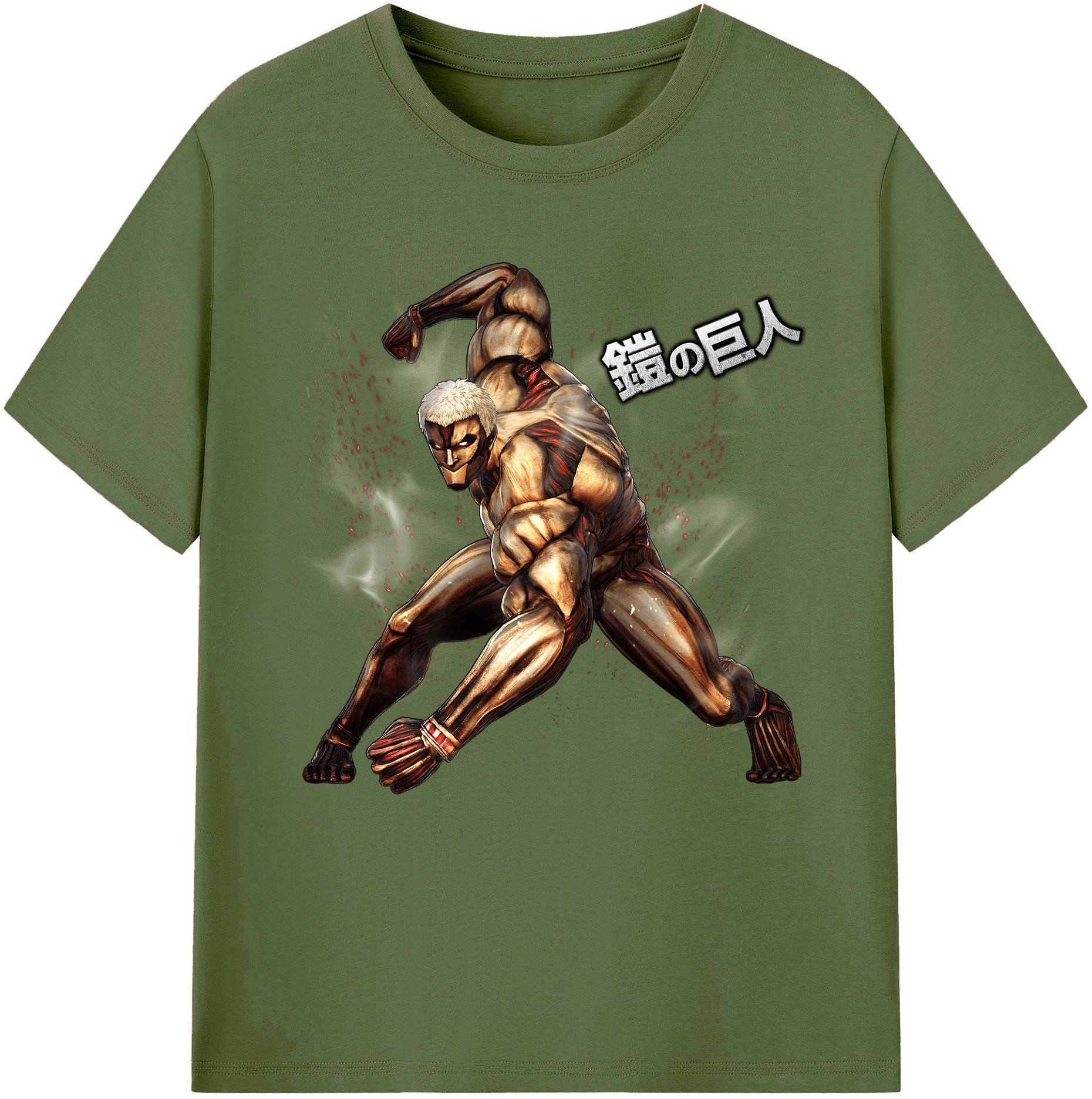 （画像用） 進撃の巨人 Attack on Titan 綿100％半袖Tシャツ（フロントプリント）